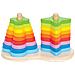 E0406 Gioco Impilabile Doppio Ad Arcobaleno - Foto miniatura 1