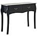 Tavolo Consolle Nero 2 Cassetti Klawock - Foto miniatura 12