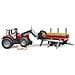 BRD02046 Trattore Massey Ferguson 7480 con rimorchio trasporto tronchi - Foto miniatura 1