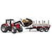 BRD02046 Trattore Massey Ferguson 7480 con rimorchio trasporto tronchi - Foto miniatura 2