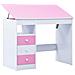Scrivania da Disegno per Bambini Inclinabile Rosa e Bianca - Foto miniatura 1