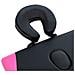 Lettino Da Massaggio A 2 Sezioni In Alluminio Nero E Rosa - Foto miniatura 6