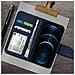 Custodia Iphone 12 Pro Max Porta Carte In Pelle Funzione Stand Premium Blu - Foto miniatura 4
