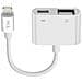 Adattatore Iphone / Ipad Da Lightning Verso Usb E Ricarica Lightning - Foto miniatura 1