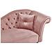 Chaise Longue Per Lato Destro In Velluto Rosa Lattes - Foto miniatura 8