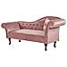 Chaise Longue Per Lato Destro In Velluto Rosa Lattes - Foto miniatura 12