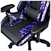 Sedia Gaming Caliber R1S Purple Camo in PU Traspirante Colore Nero / Porpora - Foto miniatura 6