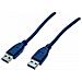 Usb 3.0 Kabel, Usb 3.0 St. A / Usb 3.0 St. A, Blau, 2,0 M Untersttzt Transferraten Bis Usb Superspeed (5 Gigabit / s) (532477)  - Foto miniatura 1