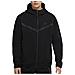 Felpa Da Uomo Con Cappuccio E Full Zip Tech Fleece Nera Taglia L Codice Cu4489-010 - Foto miniatura 1