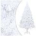 Albero Natale Artificiale con LED e Palline Bianco 210 cm PVC - Foto miniatura 2