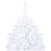 Albero Natale Artificiale con LED e Palline Bianco 210 cm PVC - Foto miniatura 3