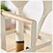 Nordic Nordic Set Di 6 Utensili Da Cucina Nylon + Portautensili, Manici Effetto Legno Bianco - Foto miniatura 4
