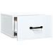 Comodino A Muro Bianco Lucido 35x35x20 Cm - Foto miniatura 7