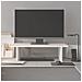 Supporto Per Monitor Bianco 50x27x15 Cm Legno Massello Di Pino - Foto miniatura 3