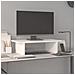 Supporto Per Monitor Bianco 50x27x15 Cm Legno Massello Di Pino - Foto miniatura 1