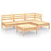 Set Salotto da Giardino 5 pz in Legno Massello di Pino - Foto miniatura 2