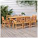 Tavolo Da Giardino 200x90x75 Cm Legno Massello Di Acacia - Foto miniatura 1