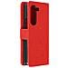 Cover Per Samsung Z Fold5 Portacarte E Linguetta Magnetica Chesterfield Rossa - Foto miniatura 1