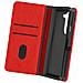 Cover Per Samsung Z Fold5 Portacarte E Linguetta Magnetica Chesterfield Rossa - Foto miniatura 5