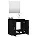 Set Mobili Da Bagno 2 Pz Nero In Legno Multistrato - Foto miniatura 3