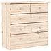 Cassettiera ALTA 77x35x73 cm in Legno Massello di Pino - Foto miniatura 1