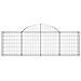 Cesto Gabbione Ad Arco 200x30x60/80 Cm Ferro Zincato - Foto miniatura 2