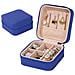 Piccola Scatola Organizer Per Gioielli Da Viaggio Blue - Foto miniatura 1