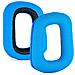 Cuscinetti Auricolari Per Logitech G35 G930 G430 F450 G331 G231 G431 G432 Blue - Foto miniatura 3