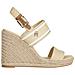 Webbing High Wedge Sandal Sandali Cotone Scarpe Donna Beige Eu 41, Fw0fw08045 Acr - Foto miniatura 1