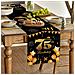 Decorazione Elegante Per 75° Compleanno In Nero E Oro - Tovaglia 40x140 Cm - Foto miniatura 3