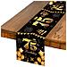 Decorazione Elegante Per 75° Compleanno In Nero E Oro - Tovaglia 40x140 Cm - Foto miniatura 1