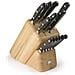 Ceppo Di Coltelli Da Cucina Ergoforge - Nero - Acciaio - 33x31x13 Cm - Foto miniatura 1