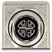Adattatore M12 X-coded a 8 pin femmina per RJ45 femmina Cat. 6A STP schermato diritto - Foto miniatura 1