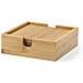 Dam  Set Sottobicchieri 4 Pezzi 11,2x3,6x11,2 Cm. Colore Del Legno - Foto miniatura 4
