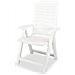 Sedie Reclinabili Da Giardino 2 Pz In Plastica Bianca - Foto miniatura 3