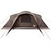 Tenda da Campeggio a Cupola per 6 Persone Marrone Impermeabile - Foto miniatura 6