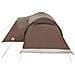 Tenda da Campeggio a Cupola per 6 Persone Marrone Impermeabile - Foto miniatura 7