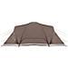 Tenda da Campeggio a Cupola per 6 Persone Marrone Impermeabile - Foto miniatura 8