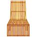 Lettino Prendisole 200x55x30 cm in Legno Massello di Acacia - Foto miniatura 4