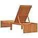 Lettino Prendisole 200x55x30 cm in Legno Massello di Acacia - Foto miniatura 6