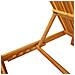 Lettino Prendisole 200x55x30 cm in Legno Massello di Acacia - Foto miniatura 8