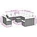 Set Divani da Giardino 12 pz con Cuscini Nero in Polyrattan - Foto miniatura 3
