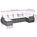 Set Divani da Giardino 7pz con Cuscini Grigio Chiaro Polyrattan - Foto miniatura 3