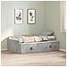 Struttura Letto Contenitore Grigio Cemento 100x200 cm - Foto miniatura 4