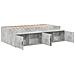 Struttura Letto Contenitore Grigio Cemento 100x200 cm - Foto miniatura 5
