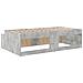 Struttura Letto Contenitore Grigio Cemento 100x200 cm - Foto miniatura 8