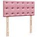 Struttura Letto Pouf con Materasso Rosa 100x200 cm Velluto - Foto miniatura 9