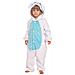 Pigiama Per Bambini Kigurumi Onesie Costume Coniglio Blu 135-145 - Foto miniatura 4