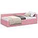 Cornice del letto ad angolo Altro Rosa 100 x 200 cm - Foto miniatura 3