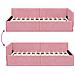 Cornice del letto ad angolo Altro Rosa 100 x 200 cm - Foto miniatura 9